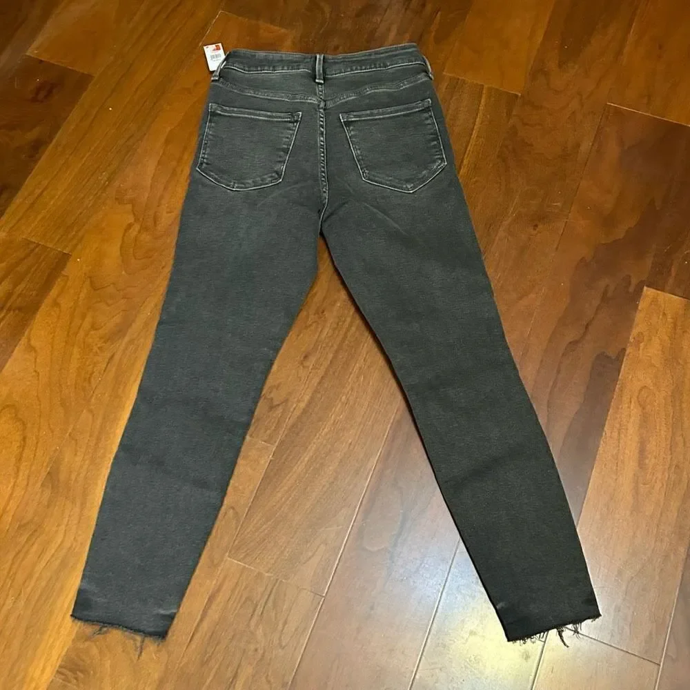 Old Navy Rockstar Super Skinny 360 Stretch Extra High Rise black jeans size 4 Pe